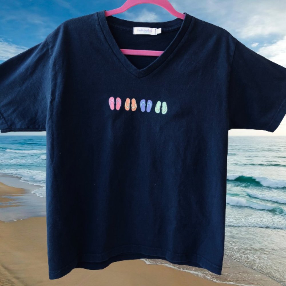 Fresh Produce T-Shirt V Neck Boxy Flip Flops
